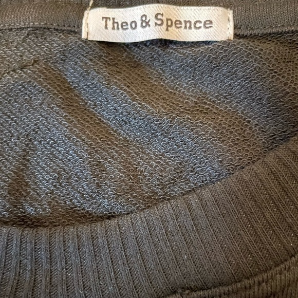 THEO & SPENCE Lightning Bolt Sweatshirt In Black White Min - Picture 10 of 10